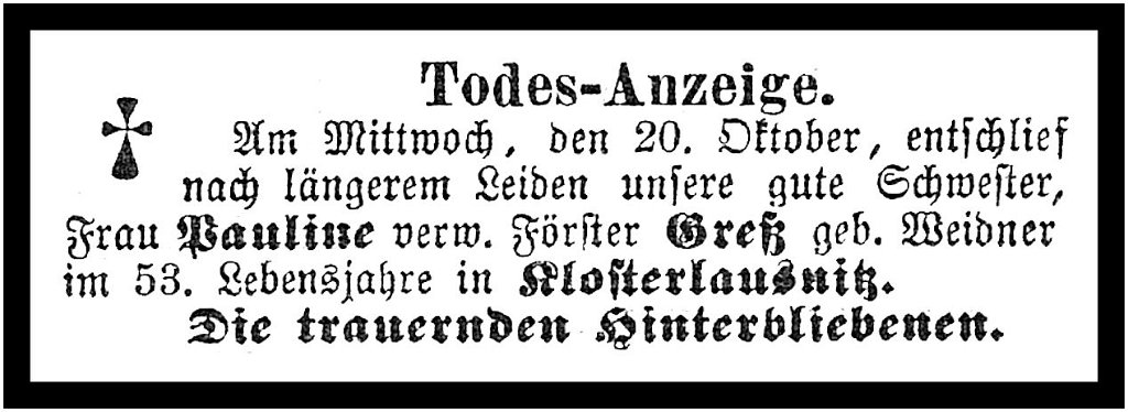 1886-10-20 Kl Trauer Gress